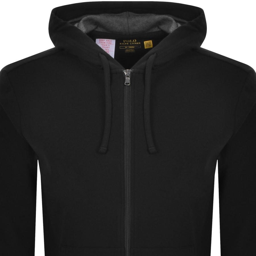 トップス Polo Ralph Lauren Black Full-Zip Hoodie Ralph Lauren Full Zip Hoodie Polo Black | Mainline Menswear us